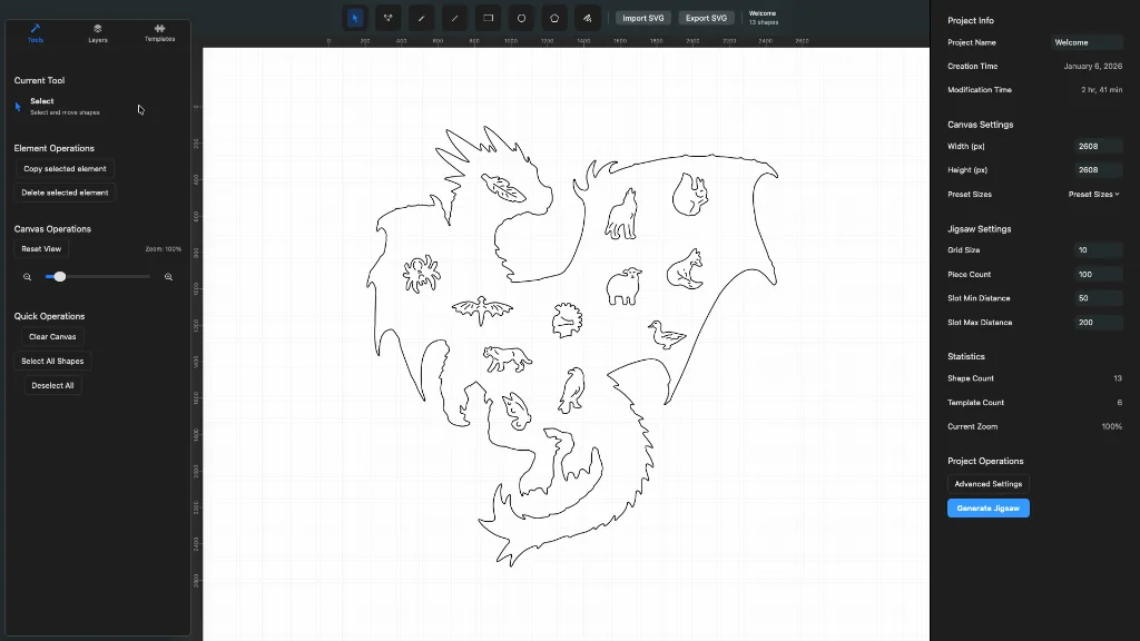 Interface de Editor e Corte