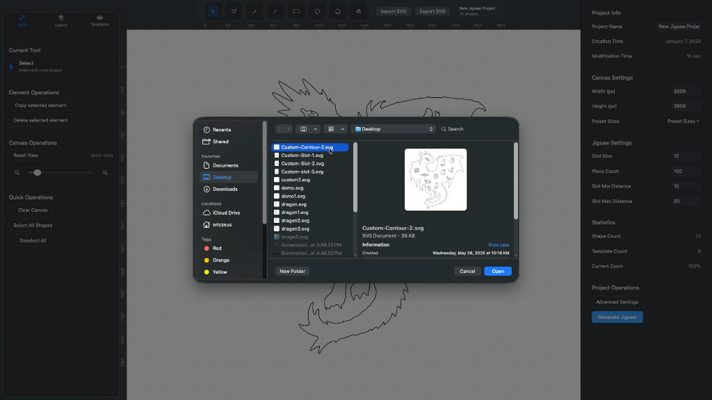 Import Boundary Contour