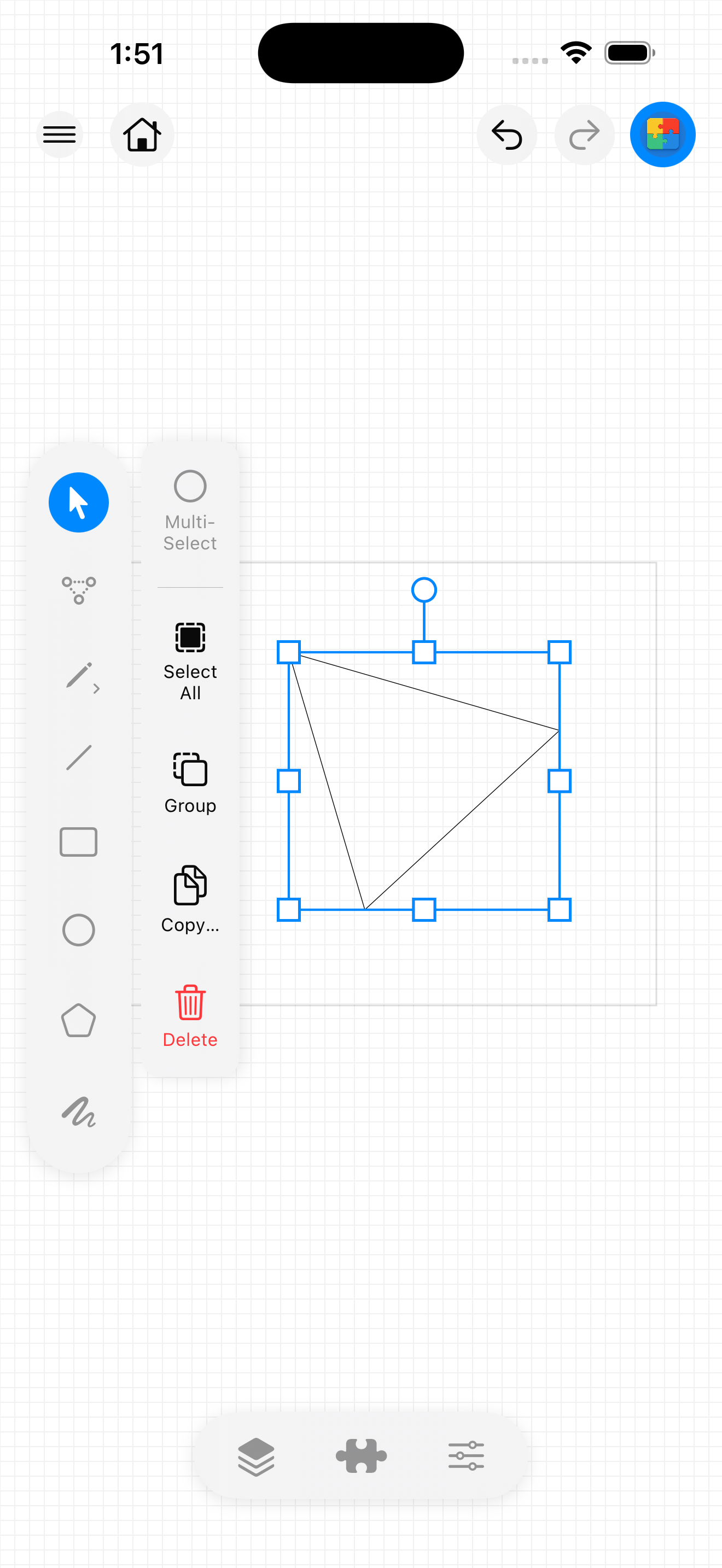 iPhone · Selection actions