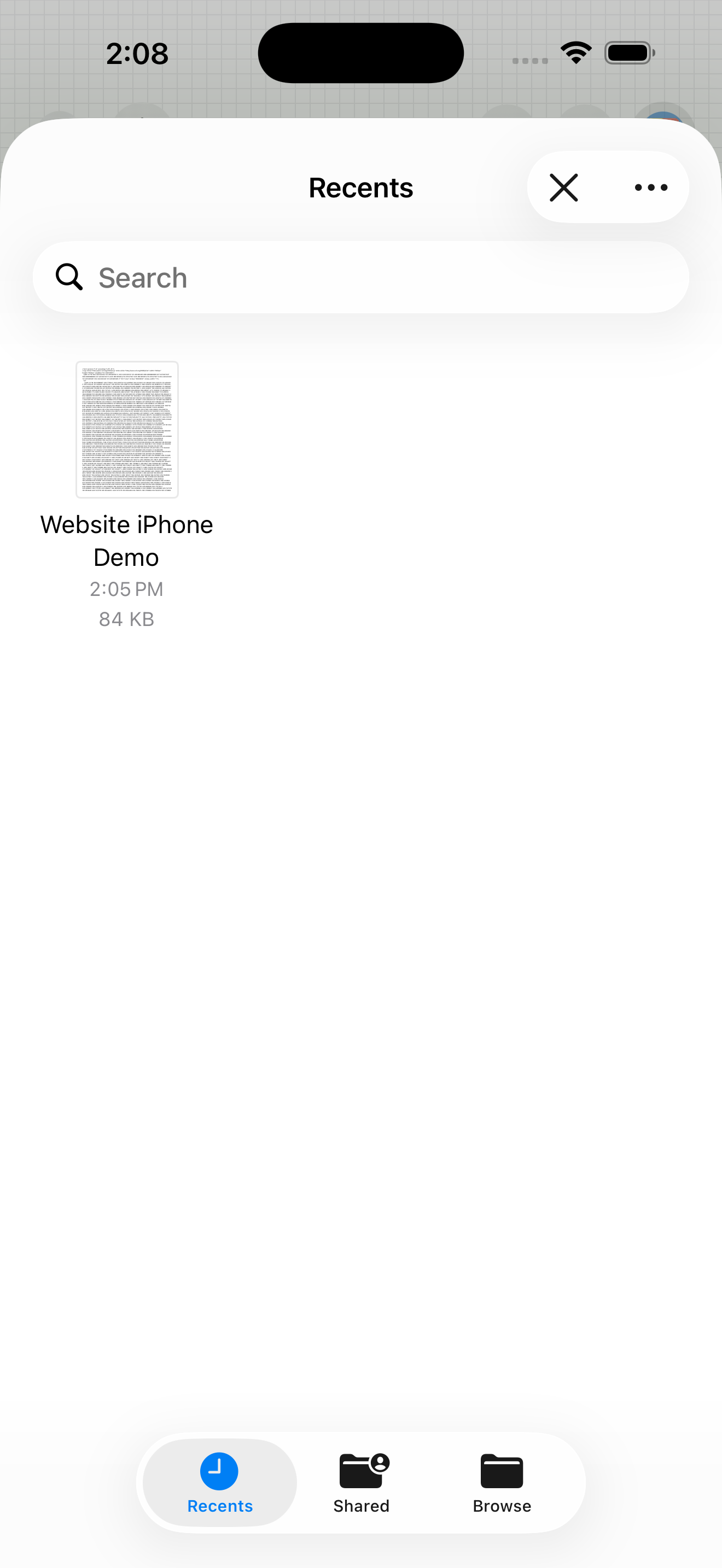 iPhone · Import SVG